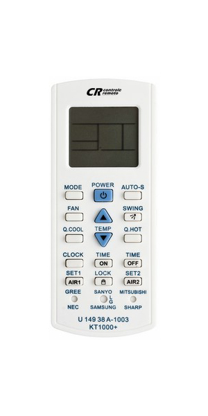 Controle remoto para ar condicionado universal MXT 1000 PLUS