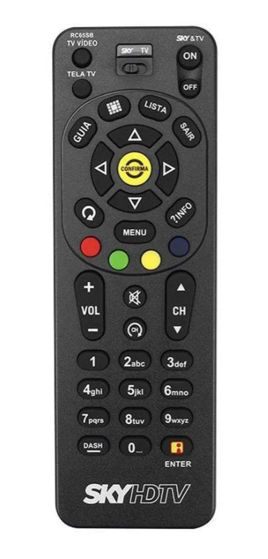 Manual para controle remoto SKY HDTV pode ser programado para funcionar com sua TV.