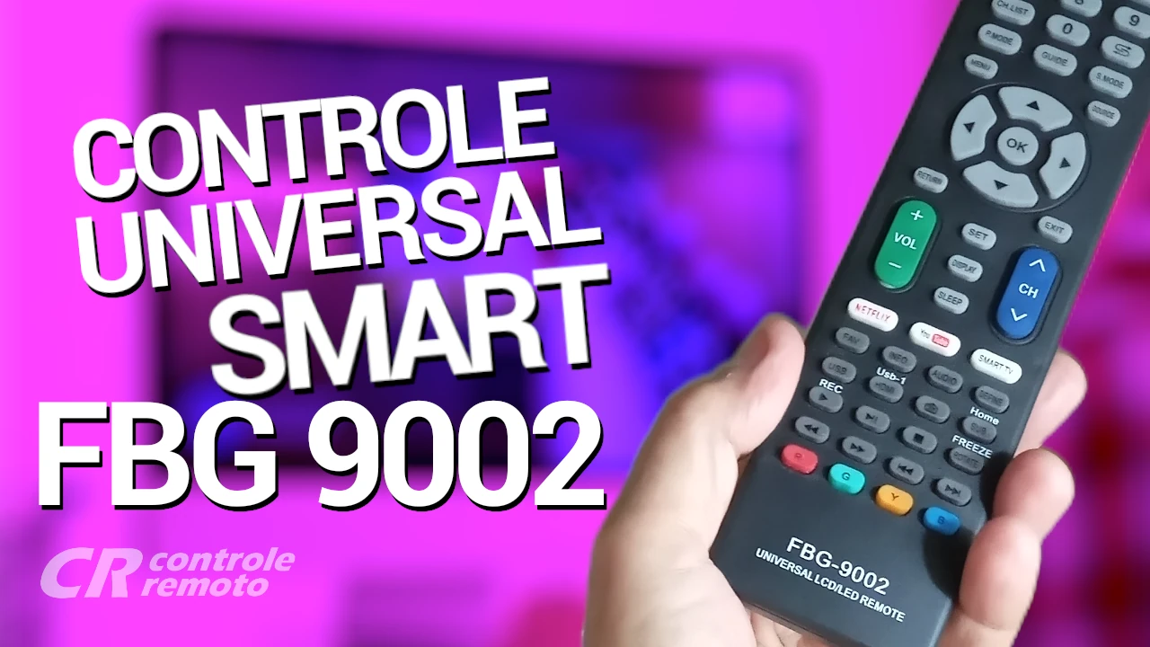 Como configurar o controle remoto Universal Smart FBG 9002 para funcionar na sua TV